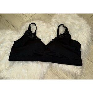 Torrid Curve Lace Bralette Bra Lightly Lined Wire Free Womens Size 3 Black
